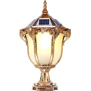 柱头灯接电款墙头围墙灯花园庭院灯太阳能户外别墅大门柱子灯