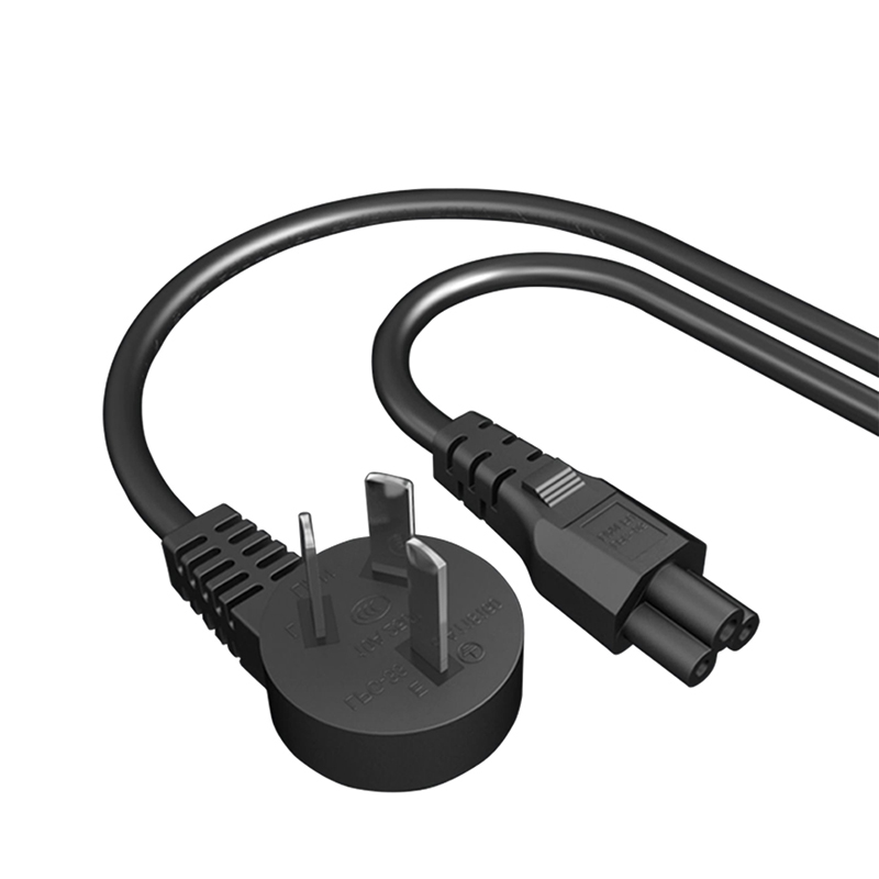 华硕戴尔联想三星笔记本电脑专用电源线充电器国标三孔梅花尾通用