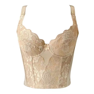 美容院塑身加长款文胸罩11排扣有钢圈身材管理调整美体背内衣收胃