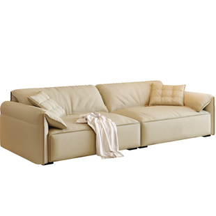 大象耳朵沙发客厅组合意式东莞佛山龙江真皮沙发头层牛皮2024新款