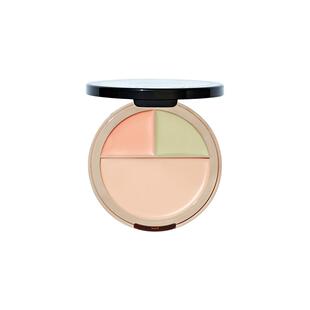 The Saem得鲜三色遮瑕盘粉底膏痘印黑眼圈脸部遮瑕膏泪沟填充官方