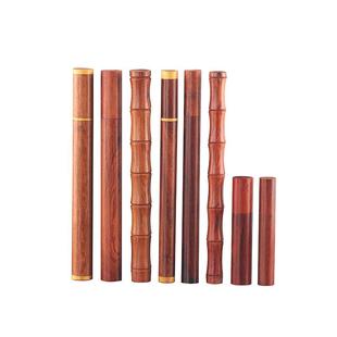 越南花梨木香桶木质家用沉香卧香筒红木香盒实木檀香线香管装香的