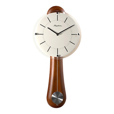 丽声静音实木挂钟2025年新款