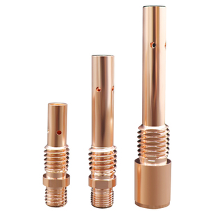 二保焊枪配件气保焊紫铜连杆200A前接头350导电嘴座500焊机连接杆