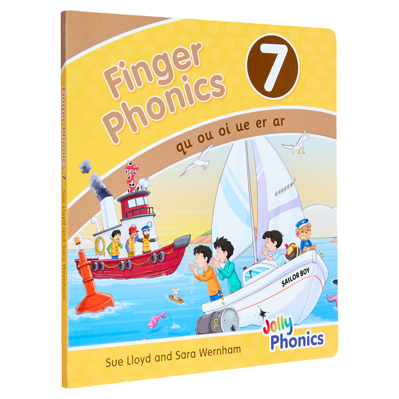 Finger Phonics Book 7 快乐自然拼读手指拼读书7 英文原版 英语字母表字母发音 多感官教学活动 Jolly Phonics 大音