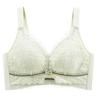 超薄款内衣女大胸显小文胸五排扣调整型聚拢收副乳矫正防下垂胸罩