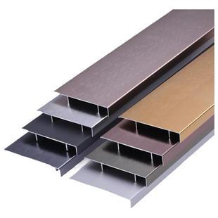 铝合金踢脚线金属地角线4公分6cm8cm10cm不锈钢贴脚线拉丝地脚线