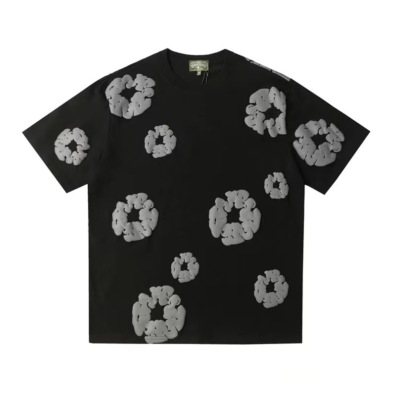 FOG高街DENIM TEARS美式潮牌经典款木棉花发泡印花短袖运动T恤男