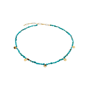 Monica Vinader莫妮卡项链Rio Beaded花瓣宝石串珠项链女轻奢小众