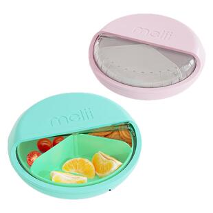 加拿大melii分格餐盘可旋转儿童餐具宝宝辅食碗水果零食便携外带