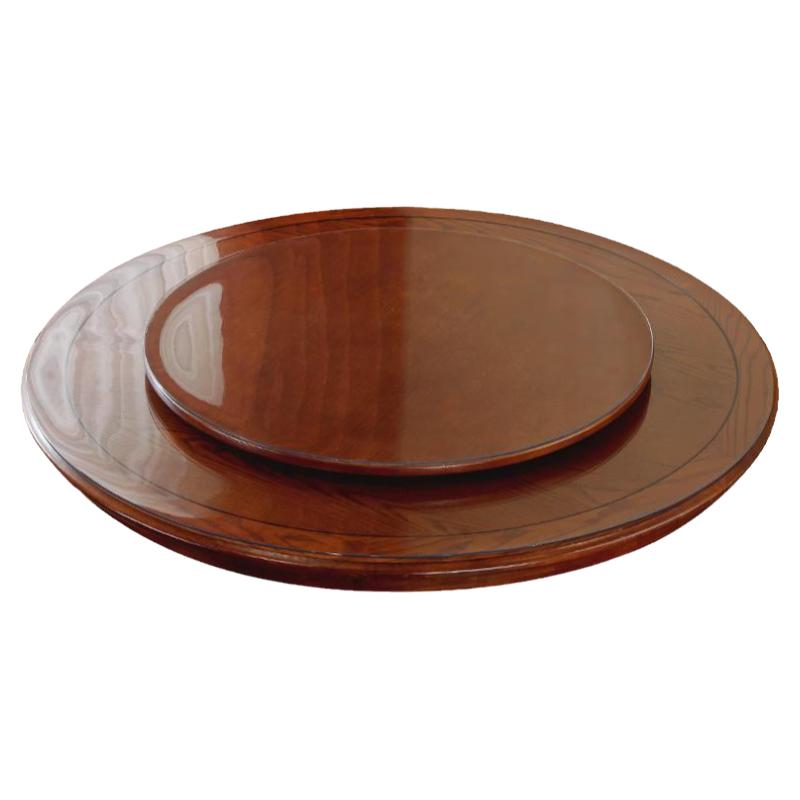 中式大圆桌圆形透明桌布防水防油免洗pvc塑料软玻璃家用餐桌垫子