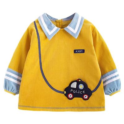 秋冬灯芯绒纯棉男童幼儿园反穿衣