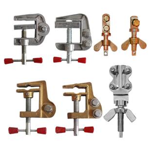 纯铜接地夹子全铜接地线钳静电夹子接地栓五防闭锁线夹手钳大电流