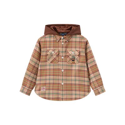 TeenieWeenieKids格纹长袖衬衫