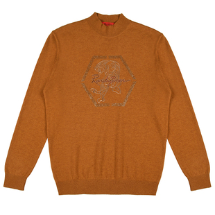 Raidy Boer雷迪波尔纯羊毛针织衫男士冬季新款毛衣保暖打底衫