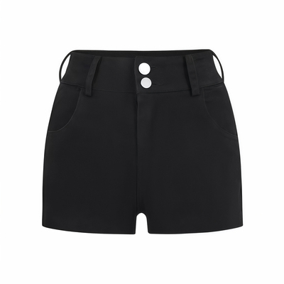 简约纯色休闲牛仔短裤女