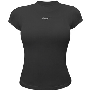 FRESOUGHT夏季清凉天丝莫代尔修身短袖日常运动健身训练女士上衣