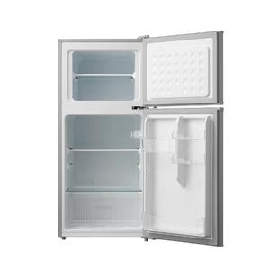美的112L迷你小冰箱家用双门冷藏冷冻宿舍出租房二人双门小型冰箱