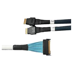 8654 8I to 2x8654 4I 80CM支持PCIe4.0高速数据线 80CM