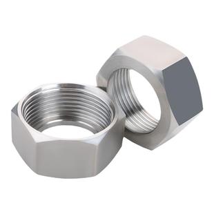 波纹管专用螺母304不锈钢螺帽1.2寸1.5寸2寸加厚铜帽进水管接头