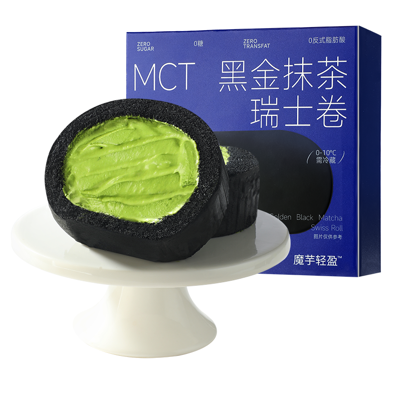 哥本黑金抹茶瑞士卷面包