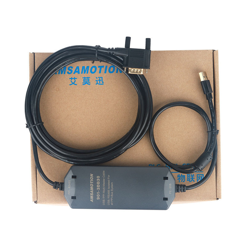 艾莫迅适用西门子plc编程数据线电缆200smart编程线3DB30 USB-PPI