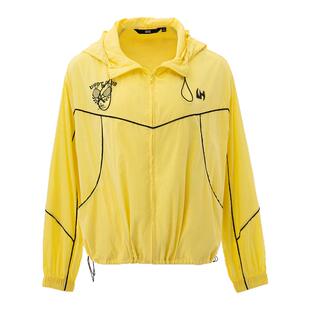 uhot/诱货26春黄/白色轻量化防晒服复古运动风连帽外套 UWLS3W075