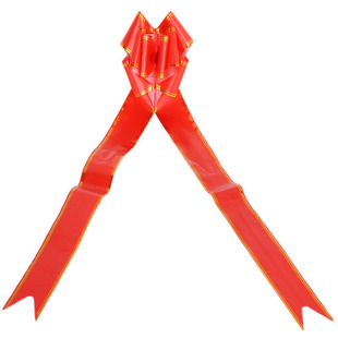 条幅写字带开业庆典装饰小飘带婚庆用品大号塑料蝴蝶结拉花