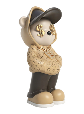 潮玩暴力熊客厅落地树脂摆件新款