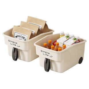 厨房橱柜收纳盒高处带把手滑轮调料品日式家用架锅盖架锅具置物架