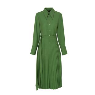 莱芙艾迪儿品牌女装中长袖衬衫连衣裙1D4L94021