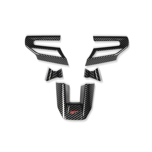 适用于小米SU7方向盘装饰贴片改装碳纤纹配件贴车内饰防护品配件