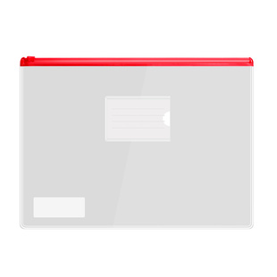 得力考试专用袋子高考中考透明笔袋a4拉链式文件收纳袋加厚试卷袋防水袋高中学生用A5文具袋资料袋塑料拉边袋