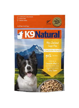新西兰K9 Natural宠物无谷狗粮鲜肉冻干天然高蛋白营养鸡肉牛肉