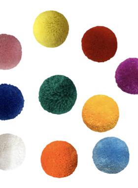 彩色毛线球球发夹民族风可爱夹子