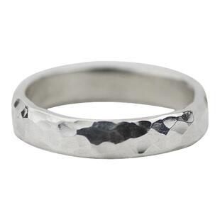 锤纹戒指手工定制 念念不忘必有回响 南巷忆人原创设计闭口情侣戒