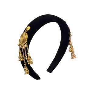 苗疆民族风丝绒发箍女新中式流苏发夹高颅顶头箍发卡国风发捆秋冬