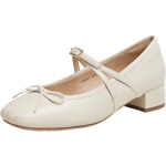 天美意复古银色玛丽珍皮鞋女鞋子高跟浅口单鞋春新款KM057AQ5