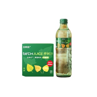 桦树说气泡水白桦树汁饮料整箱京东物流黑龙江特产年货玻璃瓶饮料