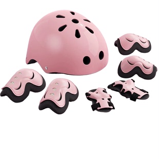 轮滑护膝护具儿童骑行防摔头盔护肘套装自行车平衡车保护安全防撞