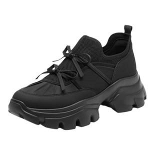 杨幂同款思加图2026新款蝴蝶岛运动鞋厚底芭蕾加绒老爹鞋ECE83AM6