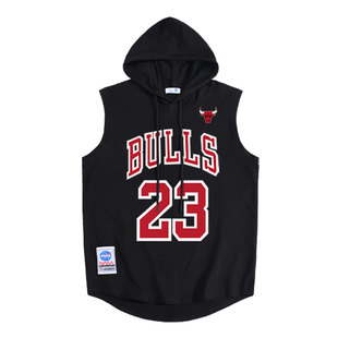 公牛队球衣德罗赞拉文训练服连帽坎肩无袖运动卫衣背心男嘻哈潮流