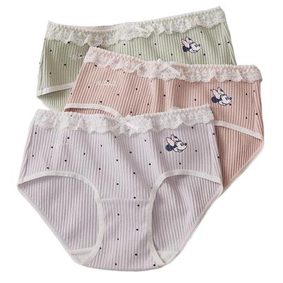 Gukoo/果壳内裤女春夏迪士尼联名新款抗菌纯棉裆女士内裤组合