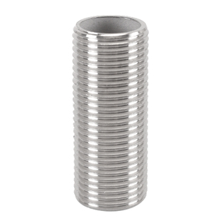 304不锈钢通丝加长外丝直通全丝全螺纹管2分3分4分6分1寸1.5/2寸