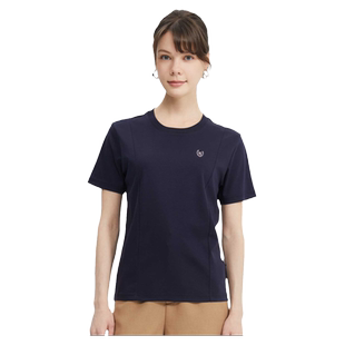 女士2025夏季新款短袖t恤丝滑抗皱透气舒适高端美式休闲高端上衣