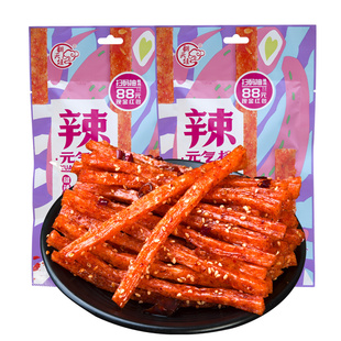 翻天娃辣条元气棒巨辣超辣爆辣变态辣魔鬼死亡面筋网红麻辣零食