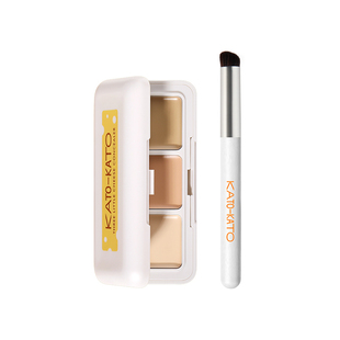 屈臣氏KATO-KATO 三次方奶酪遮瑕膏1.3g三色分区贴肤不卡纹