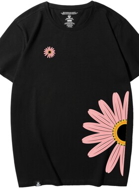 情侣装小雏菊大码网红上衣服潮牌