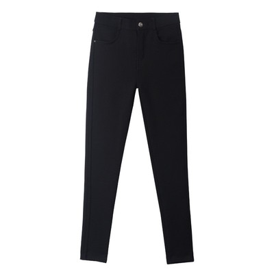 加绒小脚牛仔裤女保暖铅笔裤长裤