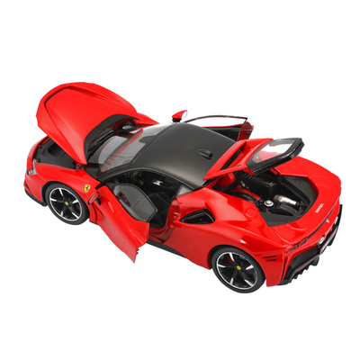 比美高法拉利sf90跑车汽车模型